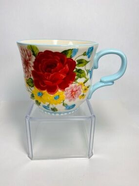 The Pioneer Woman Floral Tea Cup Mug in Red, Yellow, Blue, Pink, Green